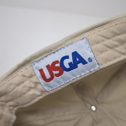 US Open 2009 USGA Member Baseball Cap Beige One Size Adjustable Embroidered