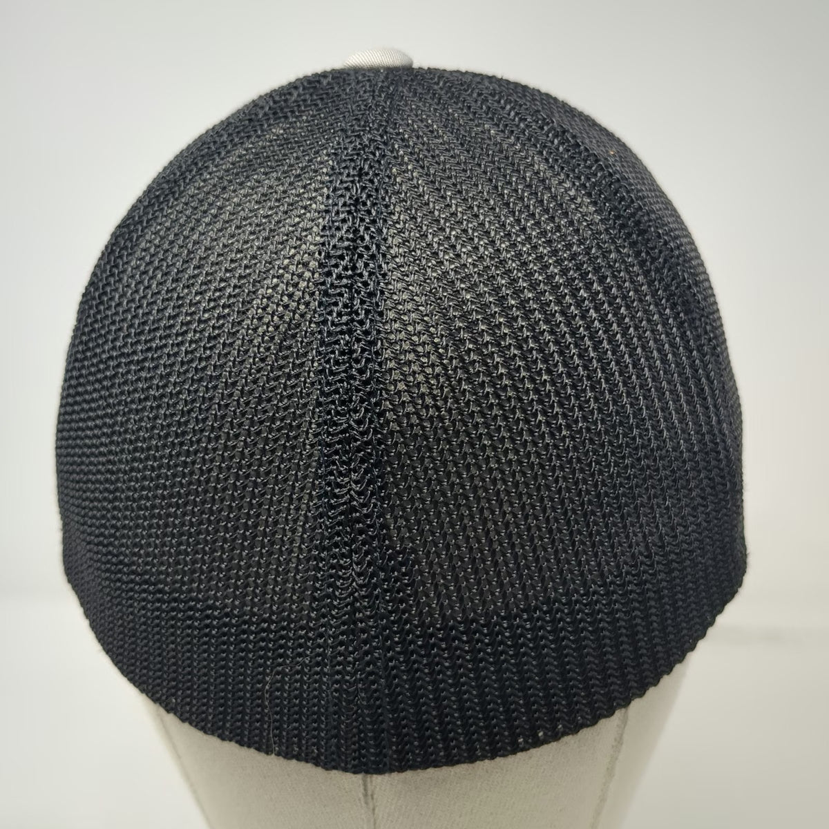 Port Authority Baseball Cap Gray M Butte Fence Bison Logo Mesh Back Fitted Hat