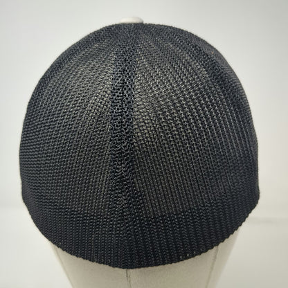 Port Authority Baseball Cap Gray M Butte Fence Bison Logo Mesh Back Fitted Hat