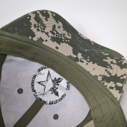Cap America Baseball Cap Green One Size Digital Camo Veterans Winter Sports Hat