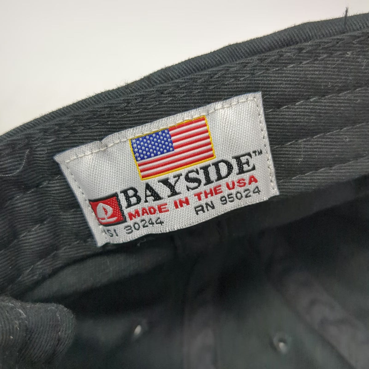 Bayside Baseball Cap Black One Size Helicopter Online Ground School USA Made Hat
