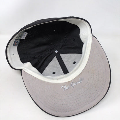 The Game Fitted Hat Black Medium Embroidered Monogram Vent Holes