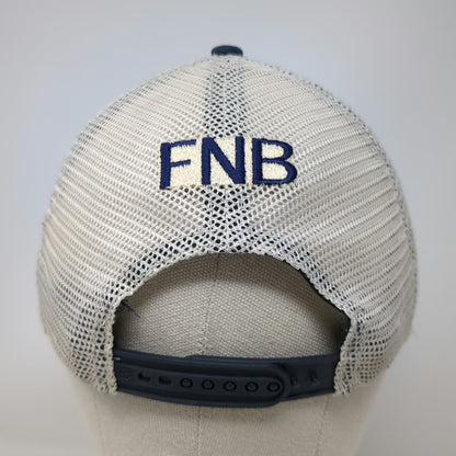 47 Brand Trucker Hat Blue OSFM FNB Yellow Logo Green Underbrim Contrast Stitch