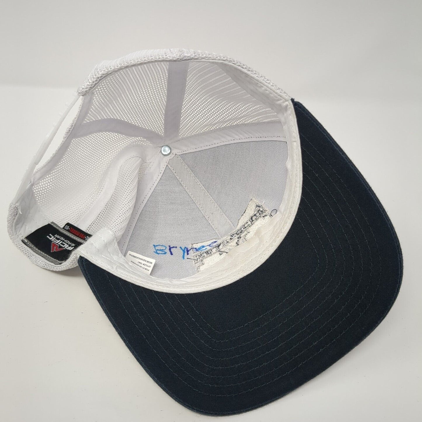 Middleton Snapback Trucker Hat Blue OS Adjustable Mesh Back Pacific Headwear