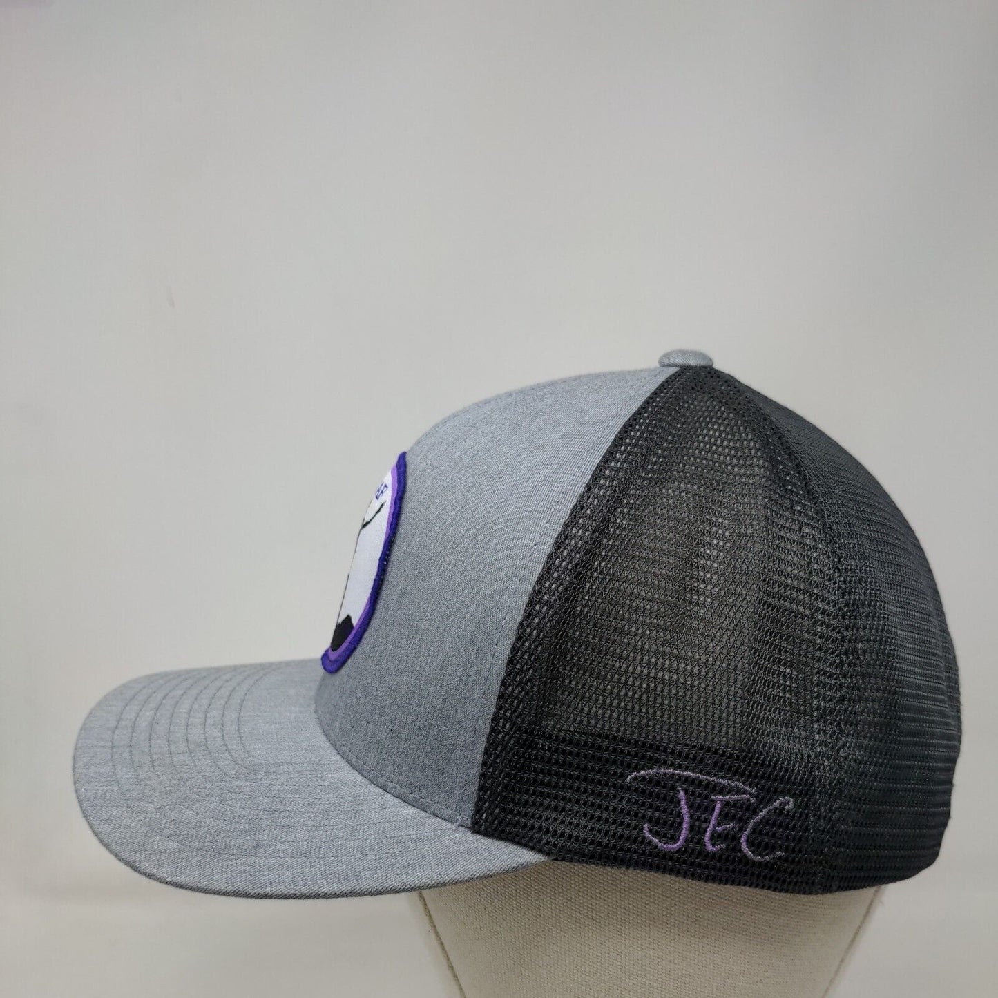 JCSAF Snapback Trucker Hat Gray One Size 110 Flexfit Mesh Back Pacific Headwear