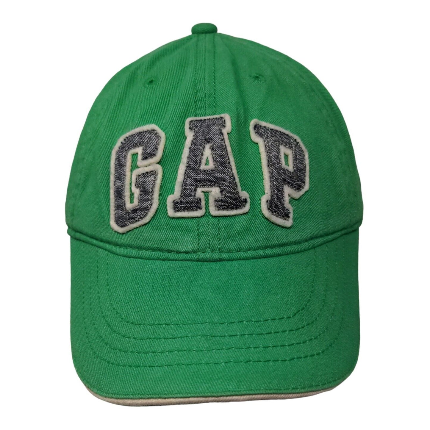 GAP Kids Boy's Strapback Hat Green Size S/M Patch Logo 100% Cotton