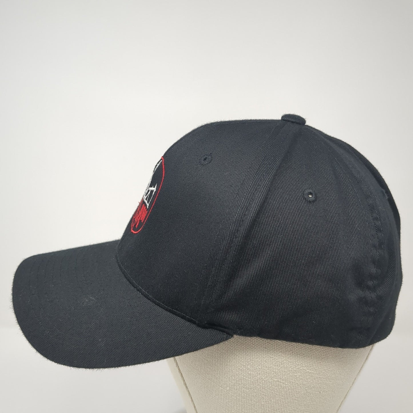 Reklaw Power LLC Fitted Hat Black XL Flexfit Stretch Embroidered Yupoong