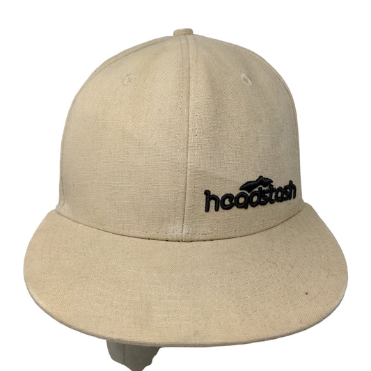 Headstash Grassroots Men's Fitted Hat Tan 100% Hemp Satin Lined Embroidered