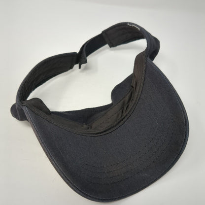 Qdoba Strapback Sun Visor Hat Black One Size Adjustable Embroidered