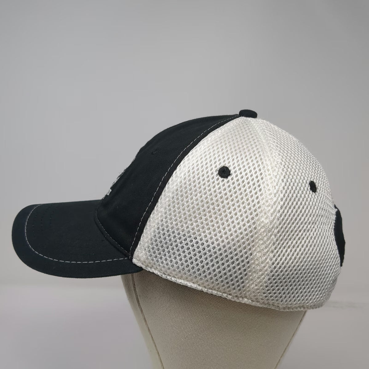 Pukka Baseball Cap Black One Size Pinehurst 1895 Golf Mesh Back Strapback Hat