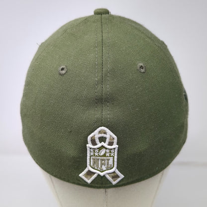 New Era Chicago Bears NFL Green L Hat Salute To Service 39THIRTY US Flag Patch