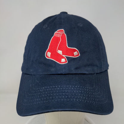 Headmaster Men's Strapback Hat Blue OSFA Boston Red Sox Embroidered Logo 59CM