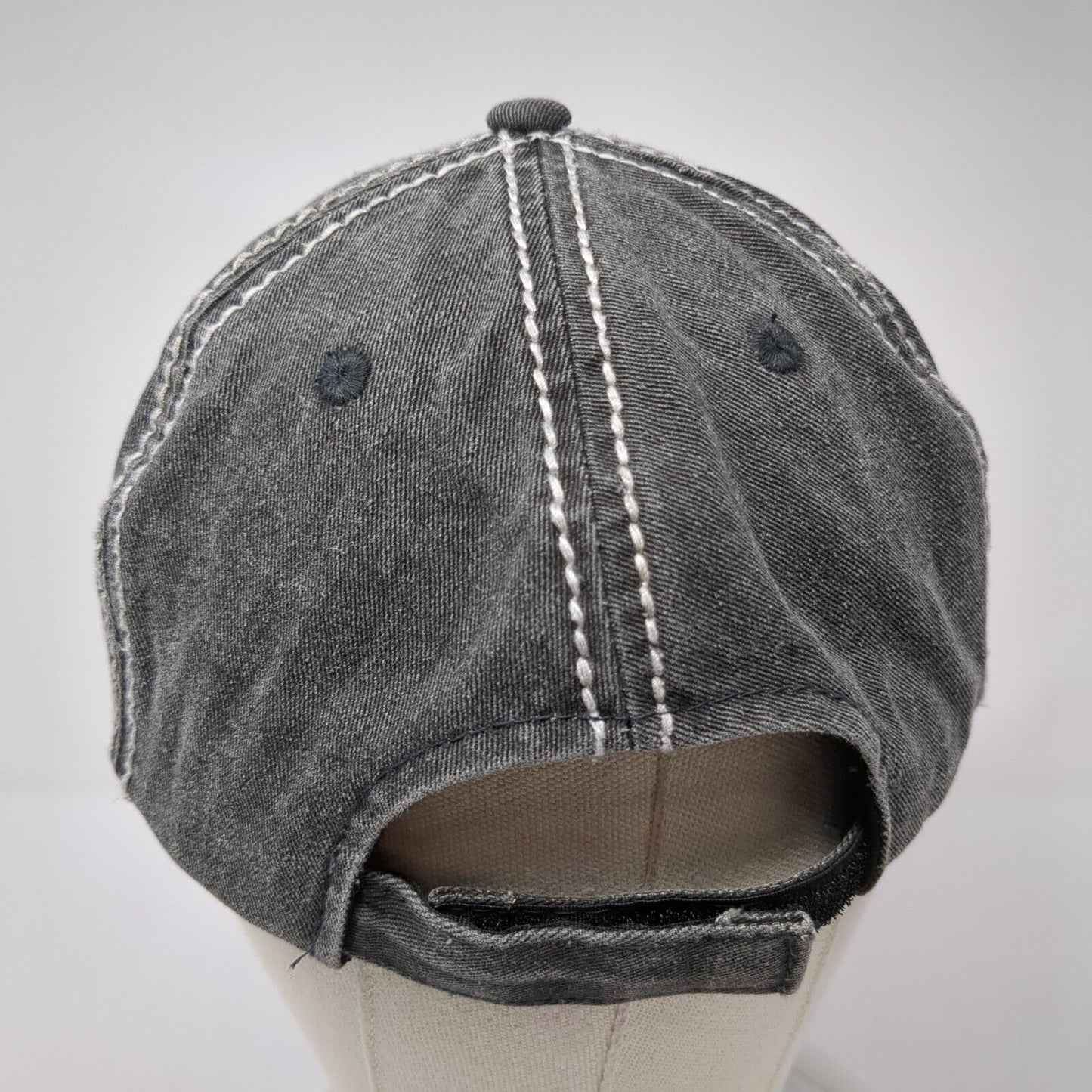Redpath Strapback Hat Gray One Size Adjustable Embroidered Outdoor Cap