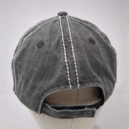 Redpath Strapback Hat Gray One Size Adjustable Embroidered Outdoor Cap