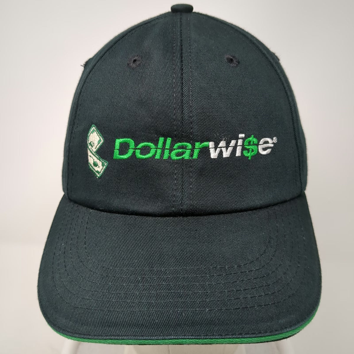 Legend Baseball Cap Black One Size DollarWise Fast Cash Strapback Hat Logo USA