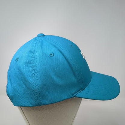 Puma Blue Snapback Hat One Size White Embroidered Logo Athletic Baseball Cap
