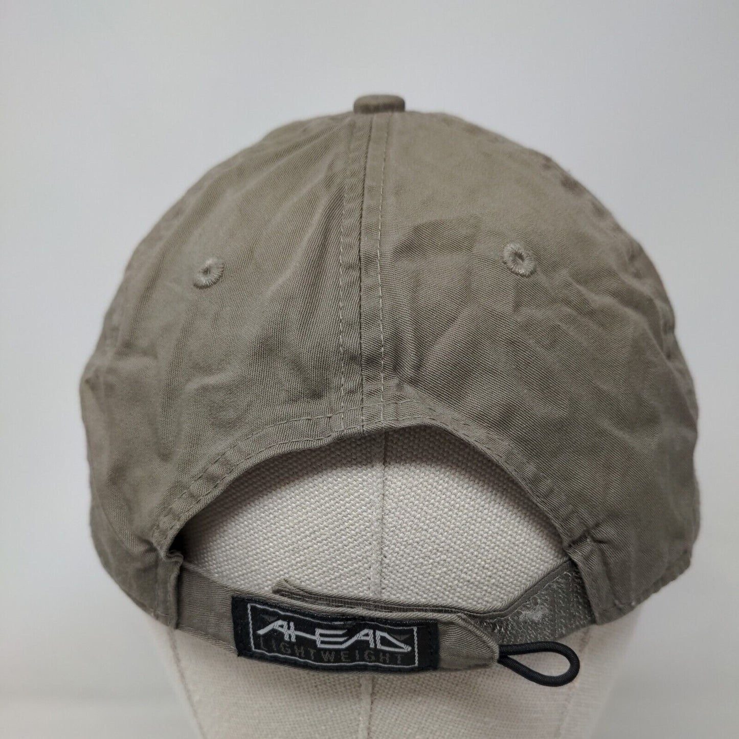 Sanderson Farms Strapback Hat Tan One Size Embroidered 6 Panel Classic Cut Ahead