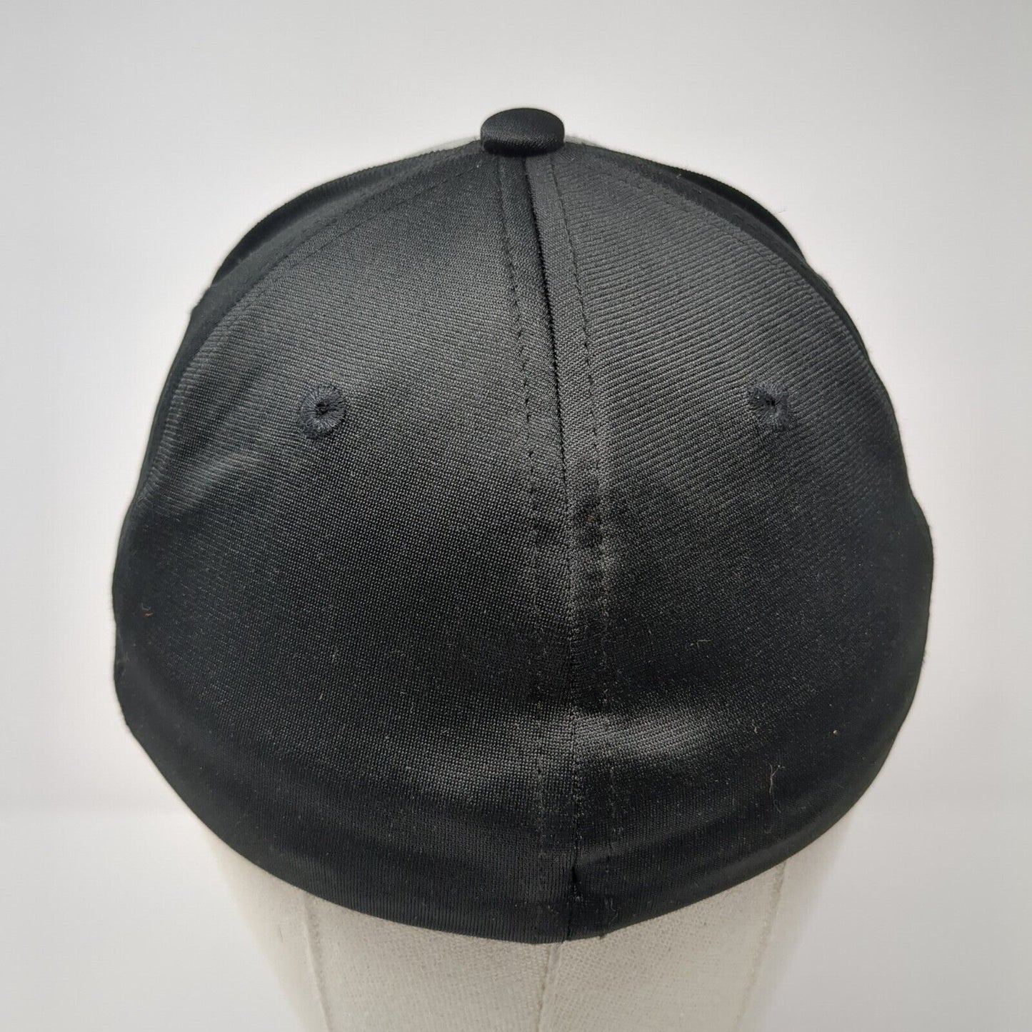 The Rooftop Bar Fitted Hat Black S/M Embroidered Patriotic 6 Panel Sweet Caps