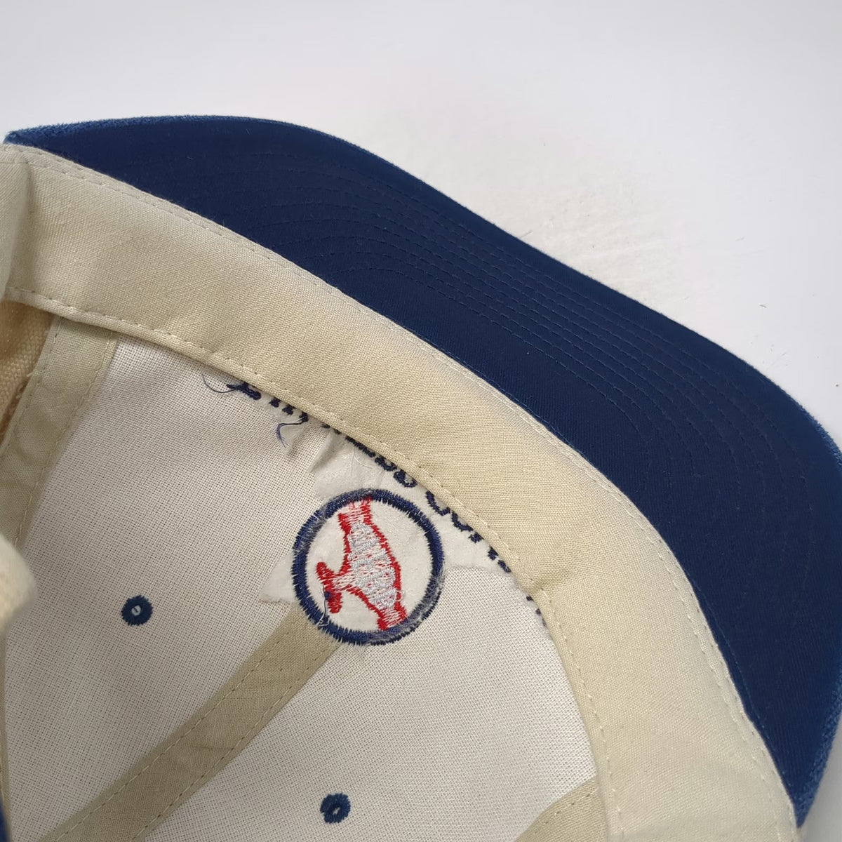 Yupoong Baseball Cap Beige Blue One Size F.W. Webb Watts Heatway Slideback Hat