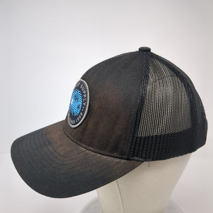 Hurley Supply Snapback Mesh Back Trucker Hat Black One Size Yupoong