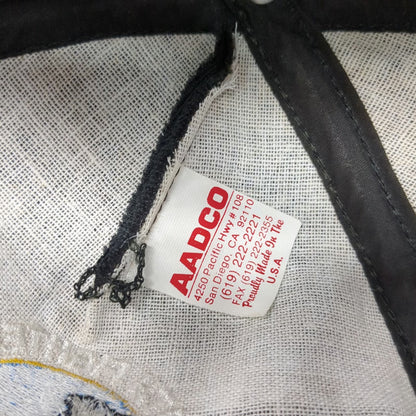 AADCO 5 Panel Hat Black One Size 390th Fighter Sq Wild Boars Military Slideback