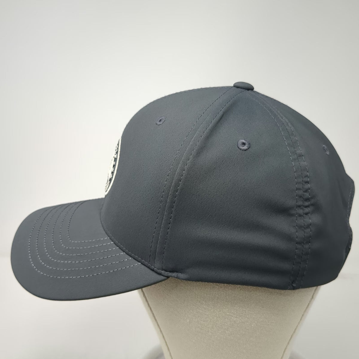 Puma Golf Reigning Champ Hat Gray One Size Snapback Patch Logo 110 Flexfit