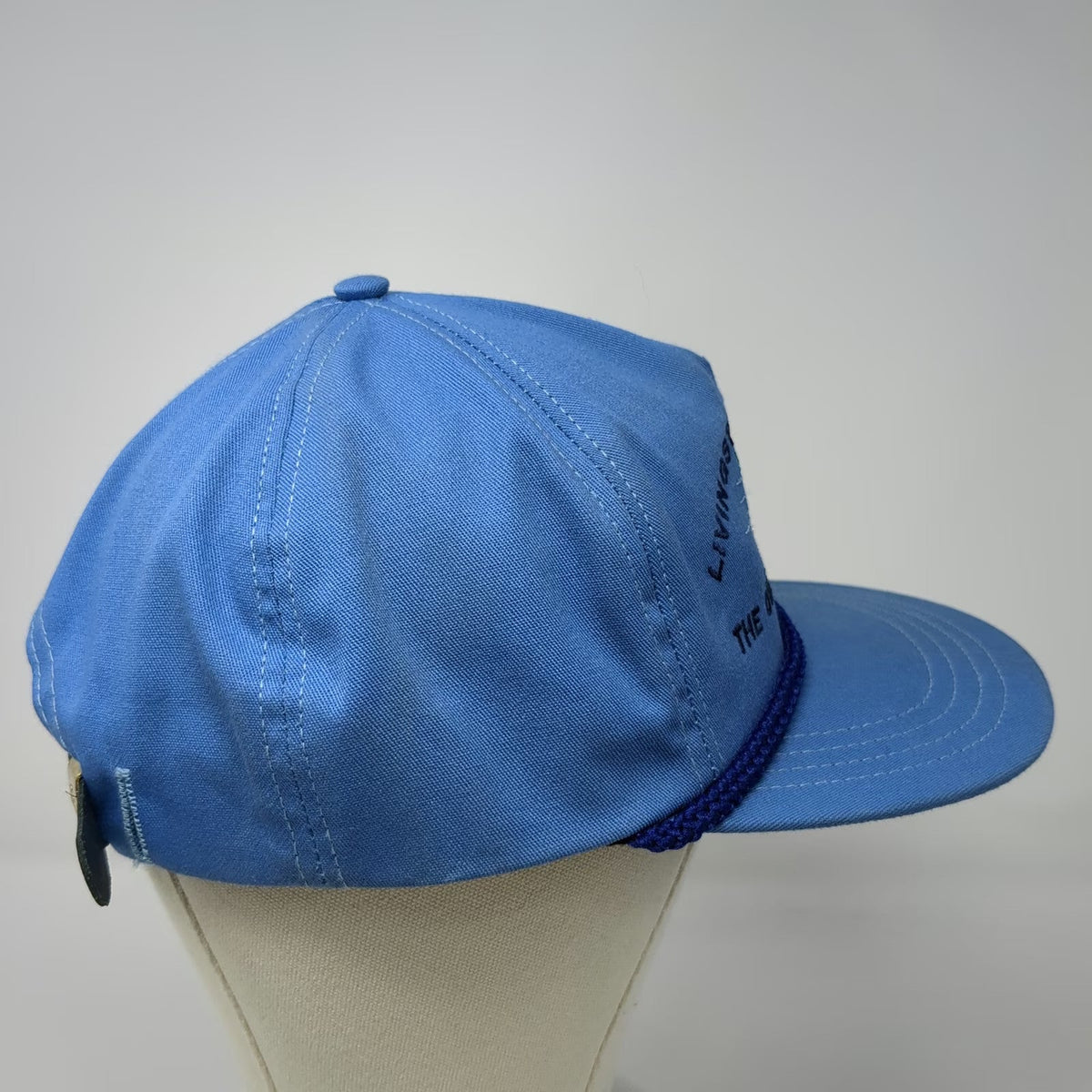 U-GRIN 5 Panel Blue One Size Hat Livingston Montana Other Windy City Rope Strap