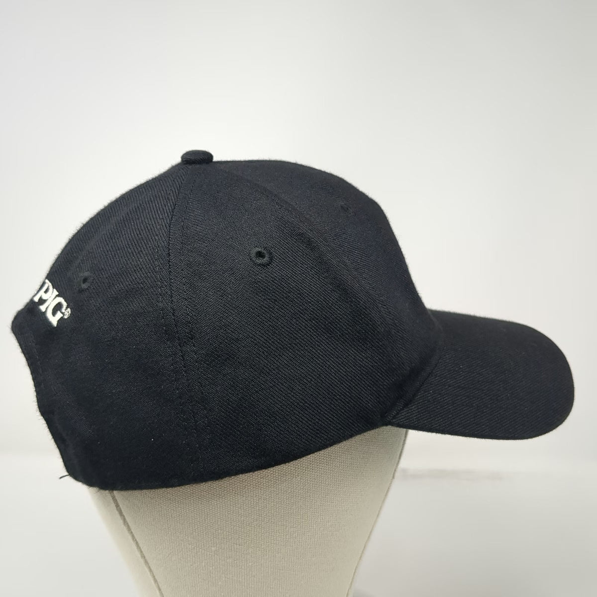 KC Caps Snapback Black Hat One Size Green Underbrim Blind Pig Embroidered Logo