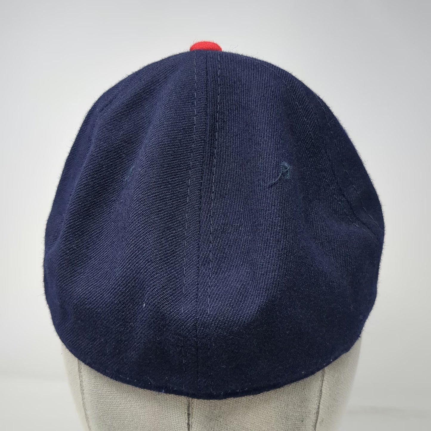 New Era Cap Blue Red 6 7/8 Angels MLB Diamond Collection Fitted Hat Vintage