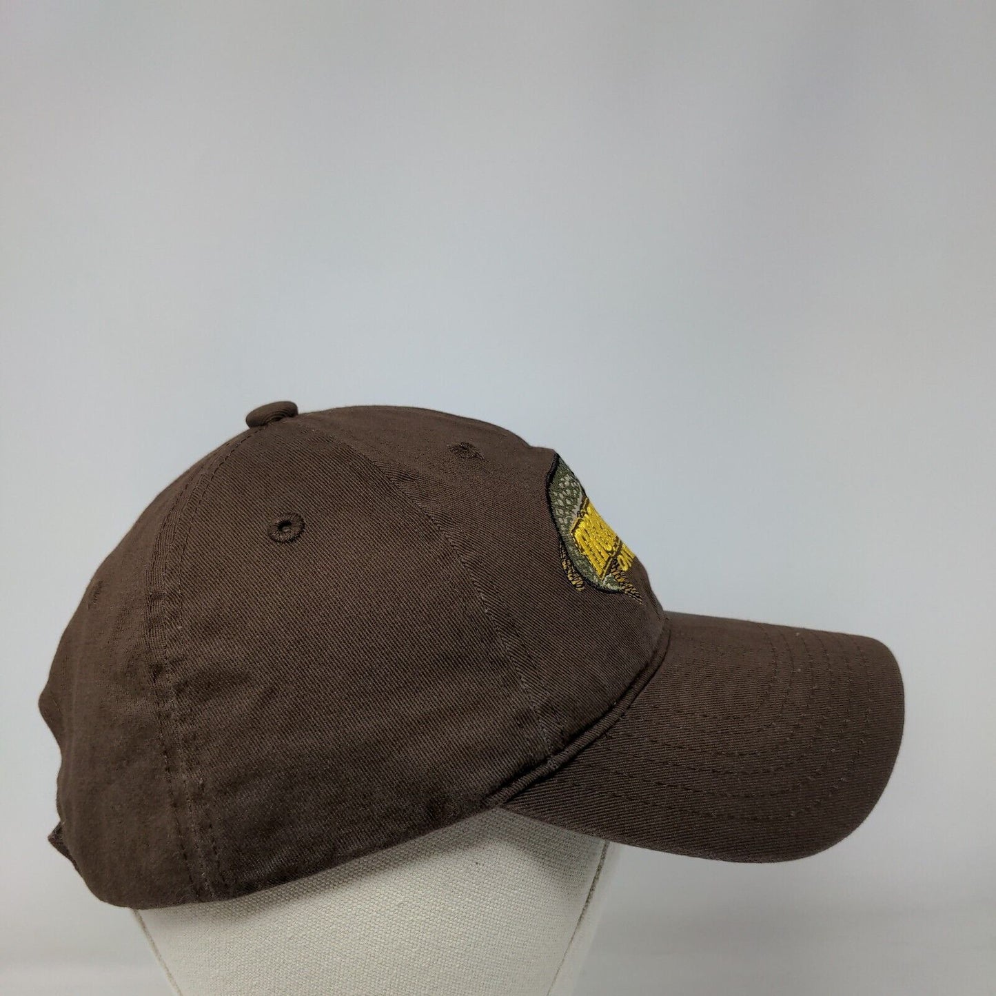 Trophy Waters Ontario Canada Strapback Hat Brown One Size Adjustable 6 Panel