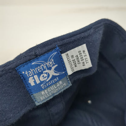 fahrenheit flex Baseball Cap Blue M SOTAR Embroidered Logo Flexfit Hat
