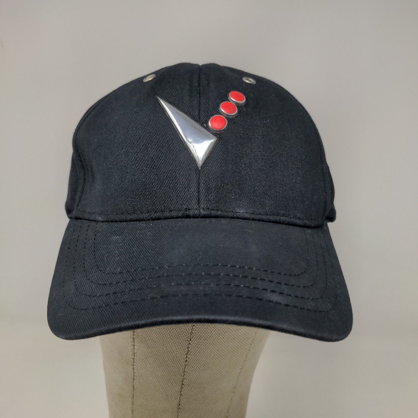 Visionary Vehicles Mens Slideback Hat Black Size OSFA 3D Logo Cotton Vintage