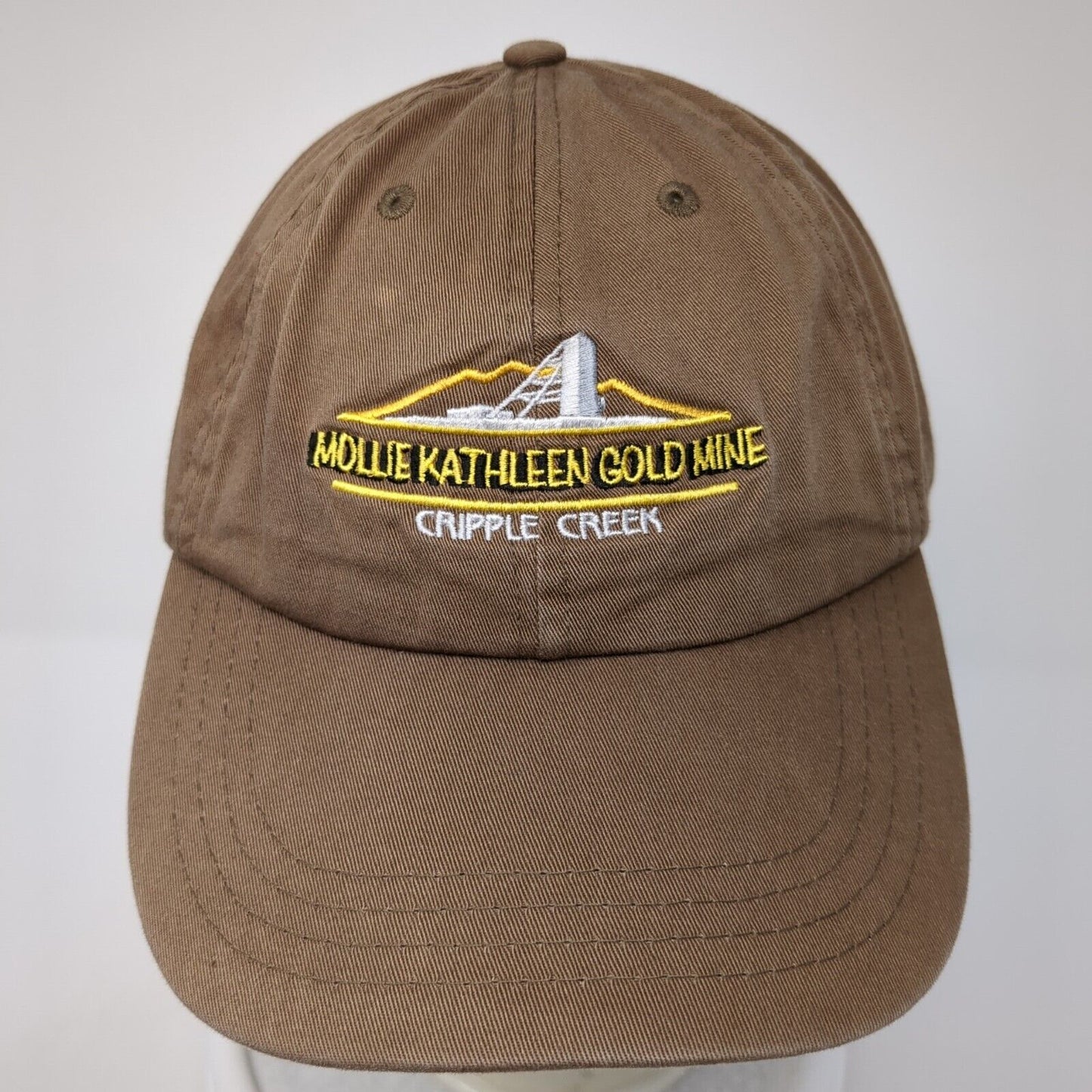 Mollie Kathleen Gold Mine Slideback Hat Brown One Size Cripple Creek