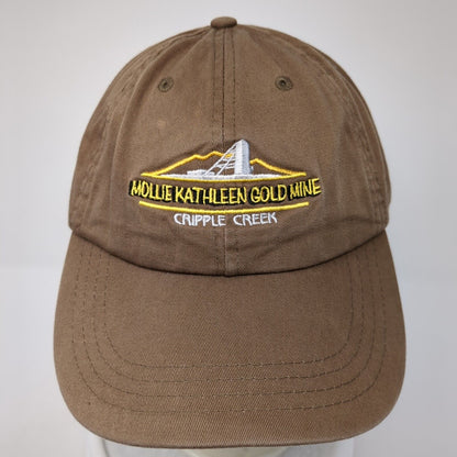 Mollie Kathleen Gold Mine Slideback Hat Brown One Size Cripple Creek