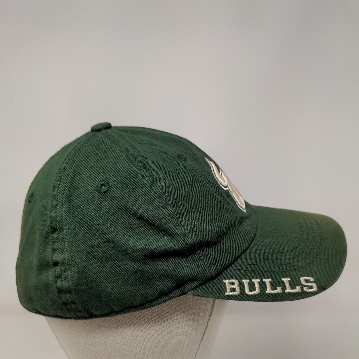 USF Florida Bulls Slideback Hat Green OSFA Russell Athletic Embroidered Logo