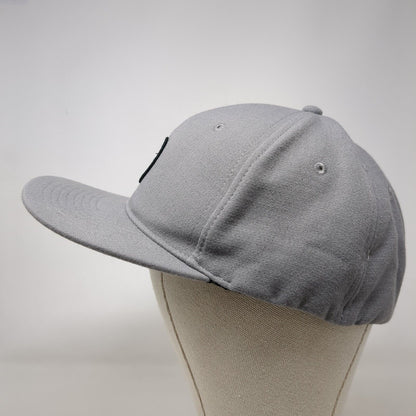 Volcom Stone Patch Fitted Hat Gray L/XL Solid 6 Panel Vent Holes