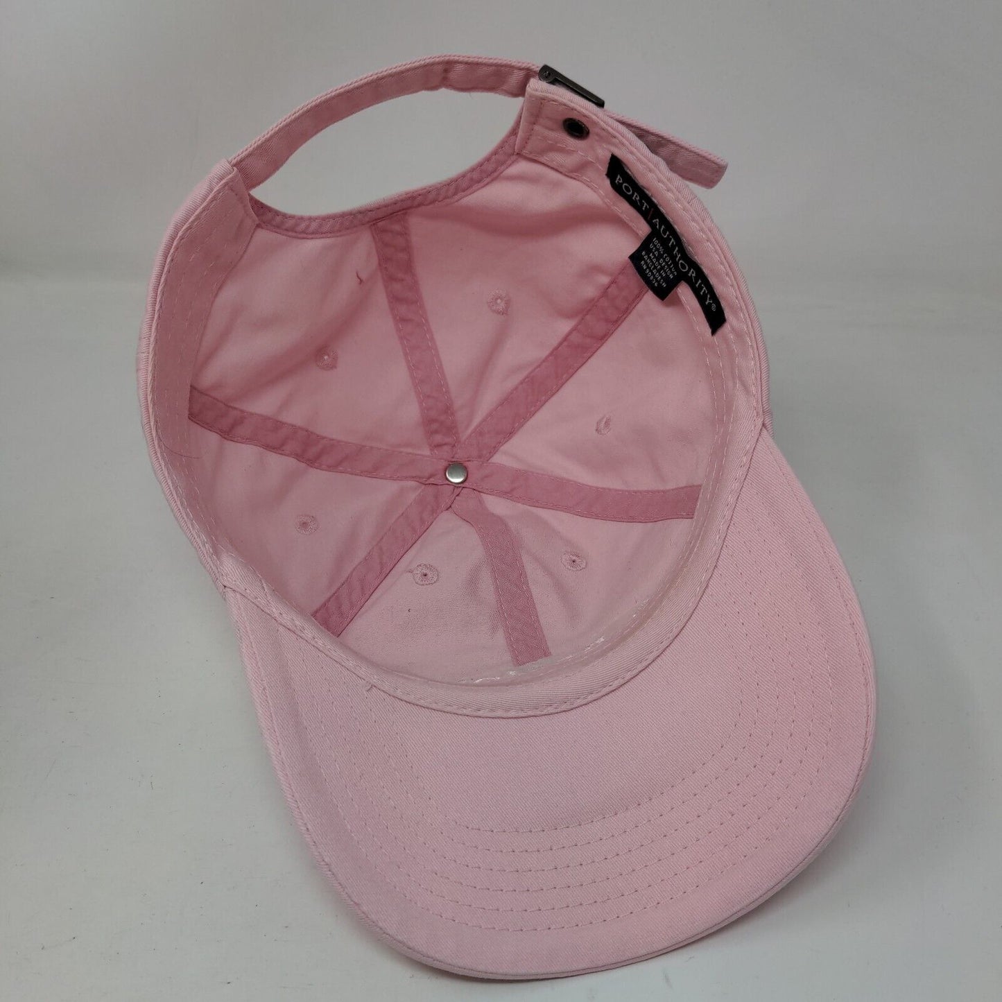 Regions Slideback Hat Pink One Size Adjustable Embroidered Port Authority Cotton