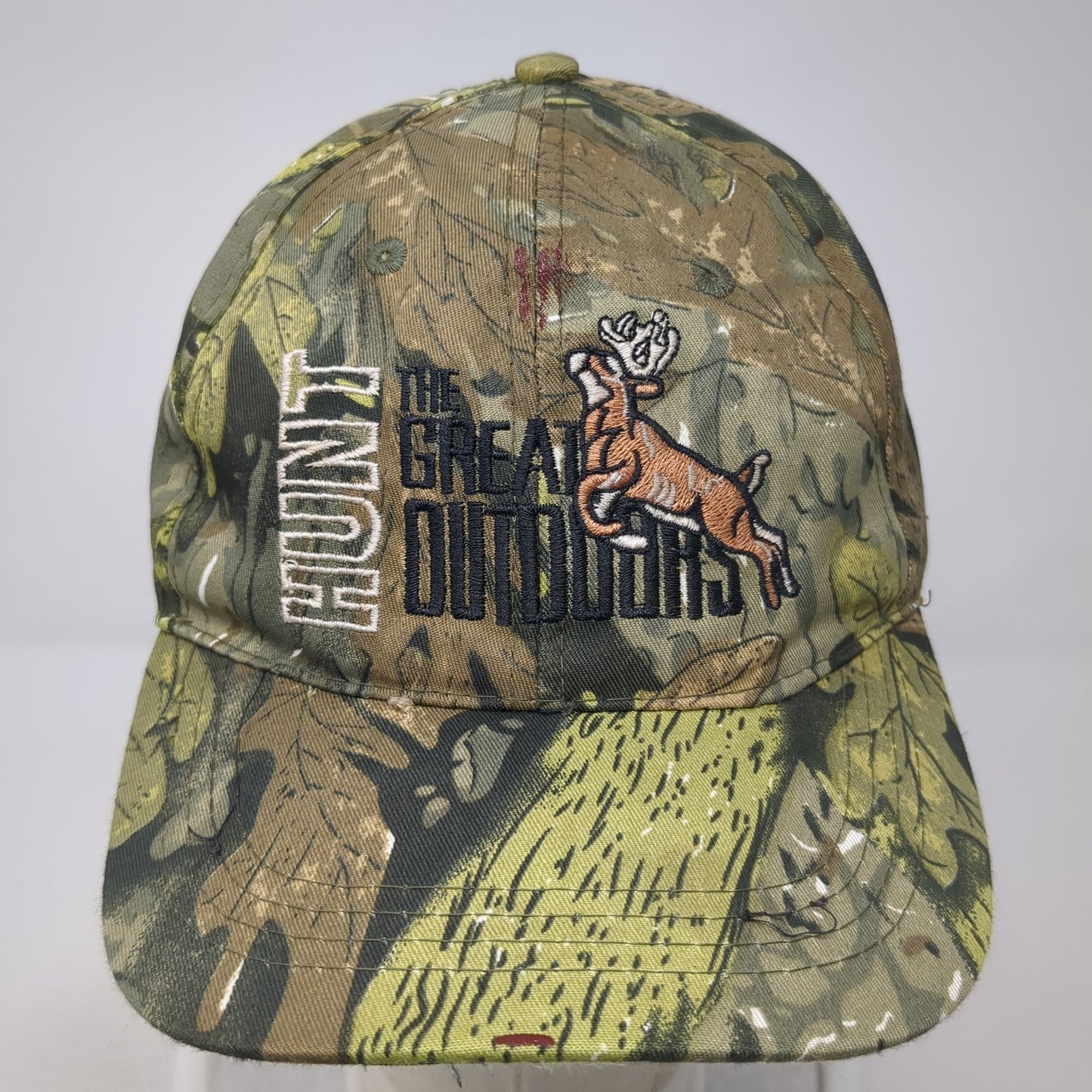 Hunt The Great Outdoors Baseball Cap Multicolor One Size Adjustable Camouflage