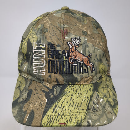 Hunt The Great Outdoors Baseball Cap Multicolor One Size Adjustable Camouflage
