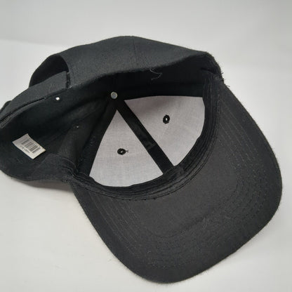 American Flag Strapback Hat Black One Size Patch Adjustable 6 Panel
