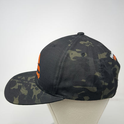 Pacific Headwear Snapback Black Camo One Size Cordura Alasconnect Tech Logo Hat