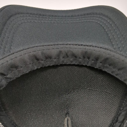 Black Trucker Hat One Size Mesh Back Snapback Octopus Patch Circular Logo
