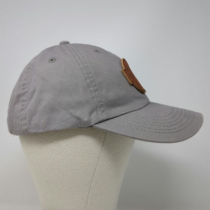 Gray One Size Baseball Cap High Mark Construction LLC Leather Patch Mountain Hat