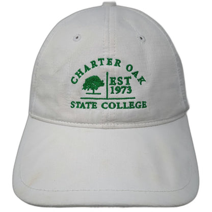Cap America Baseball Cap White One Size Charter Oak State College Polyester Hat