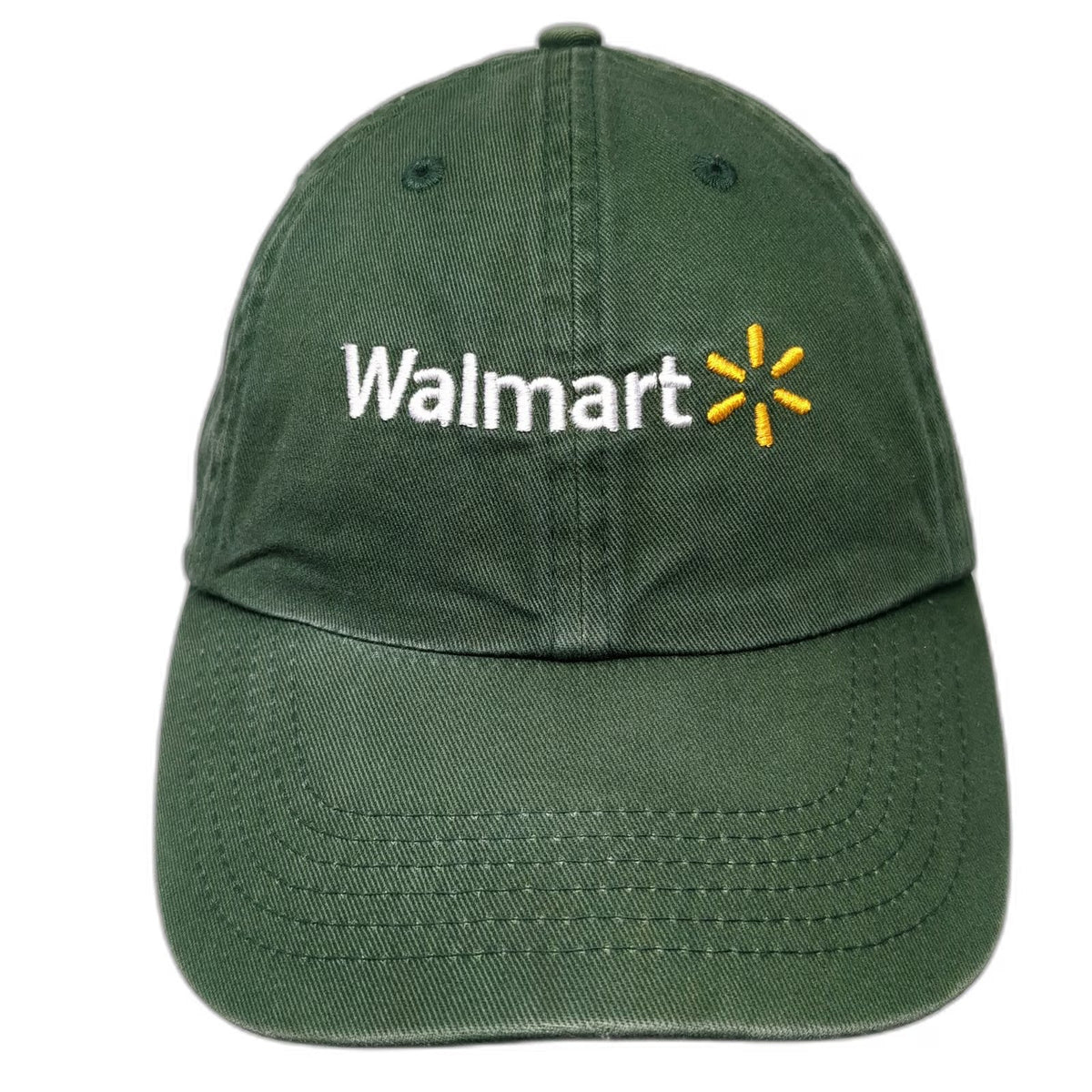 Walmart Spark Logo Green Baseball Cap One Size Slideback Cotton Adjustable Hat