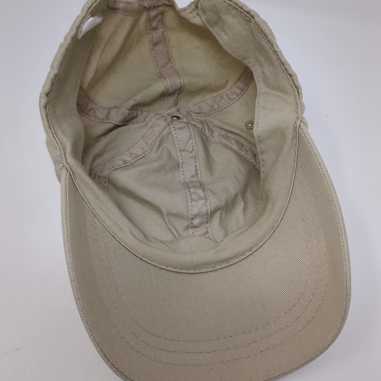 Unbranded Strapback Hat Tan One Size Adjustable Solid Blank 6 Panel