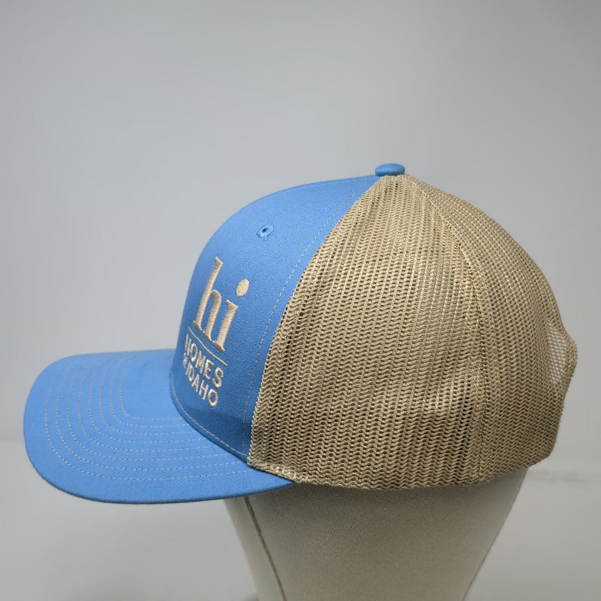 Richardson Trucker Hat Blue One Size Homes Of Idaho Mesh Snapback Adjustable hat