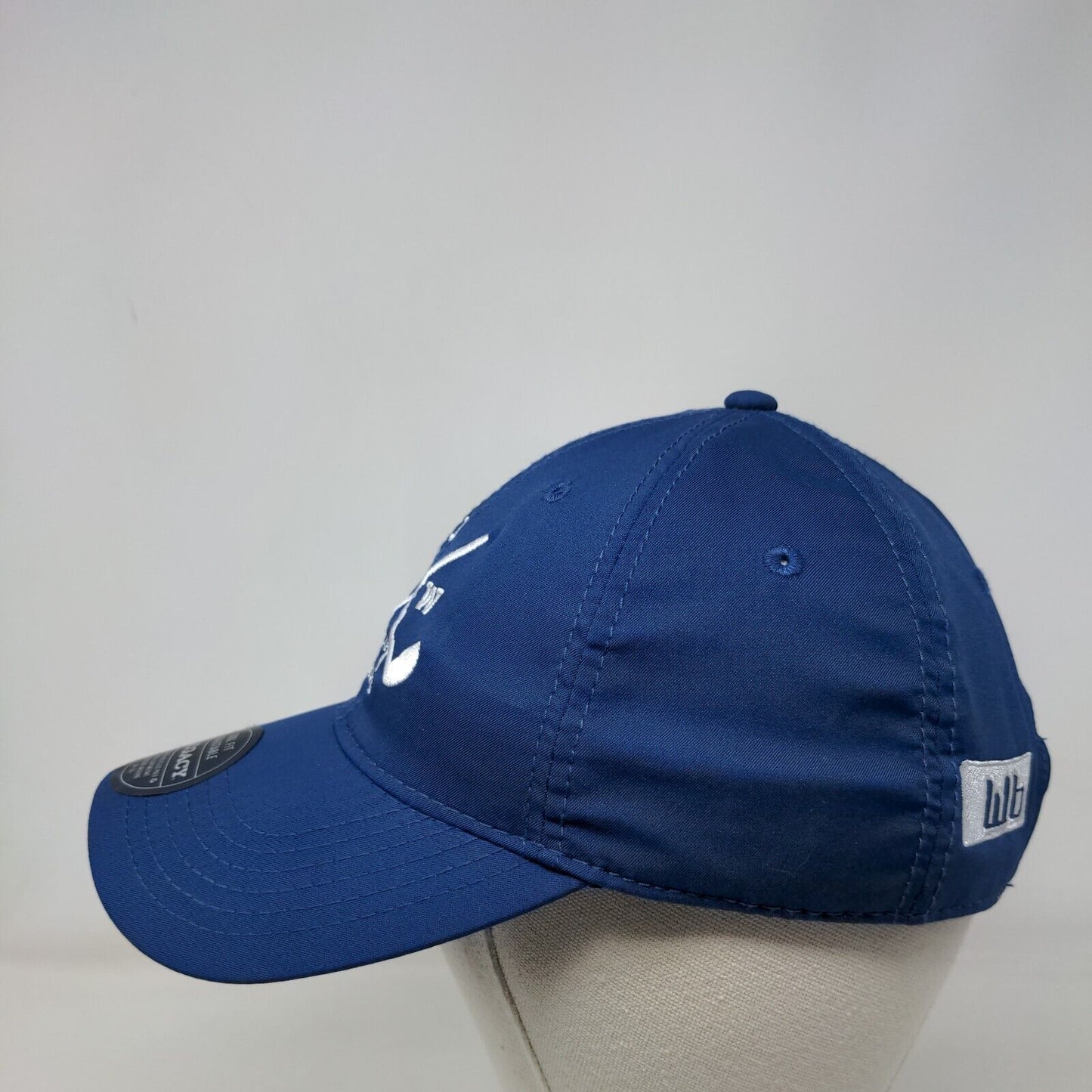 PEW Legacy Golf Club Strapback Hat Blue One Size Cool Fit Adjustable