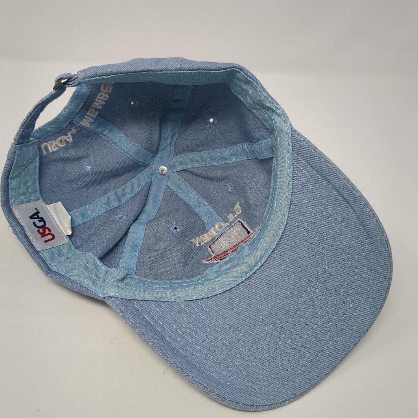 U.S. Open 2019 Pebble Beach Slideback Hat Blue OS Adjustable USGA Member Cotton