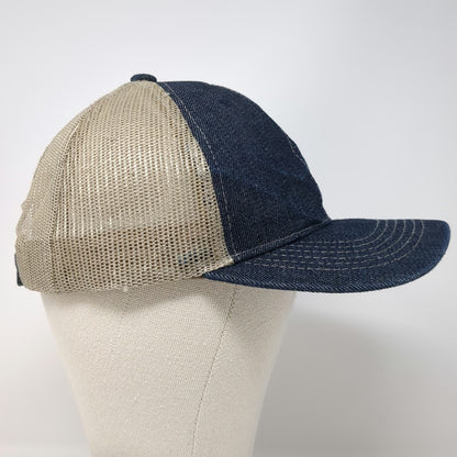 Union Resource Marketing Baseball Cap Blue One Size Denim Mesh Strapback Hat